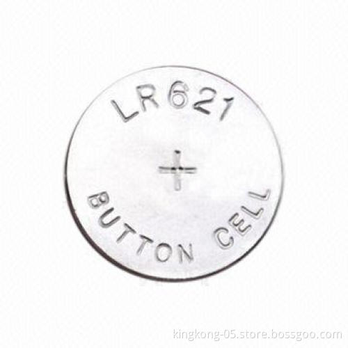 1.5V LR621 Button-cell Battery, 6.8mm Diameter, RoHS and CE Marks
